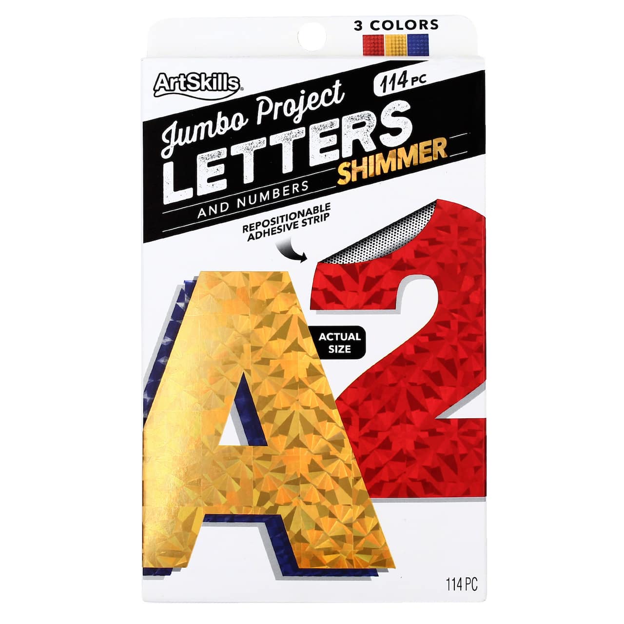 ArtSkills&#xAE; 4&#x22; Holographic 114 Piece Paper Poster Letter Set